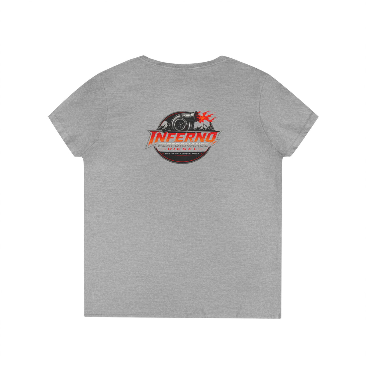 Inferno Racing Ladies' V-Neck T-Shirt — Motorsport Logo Tee