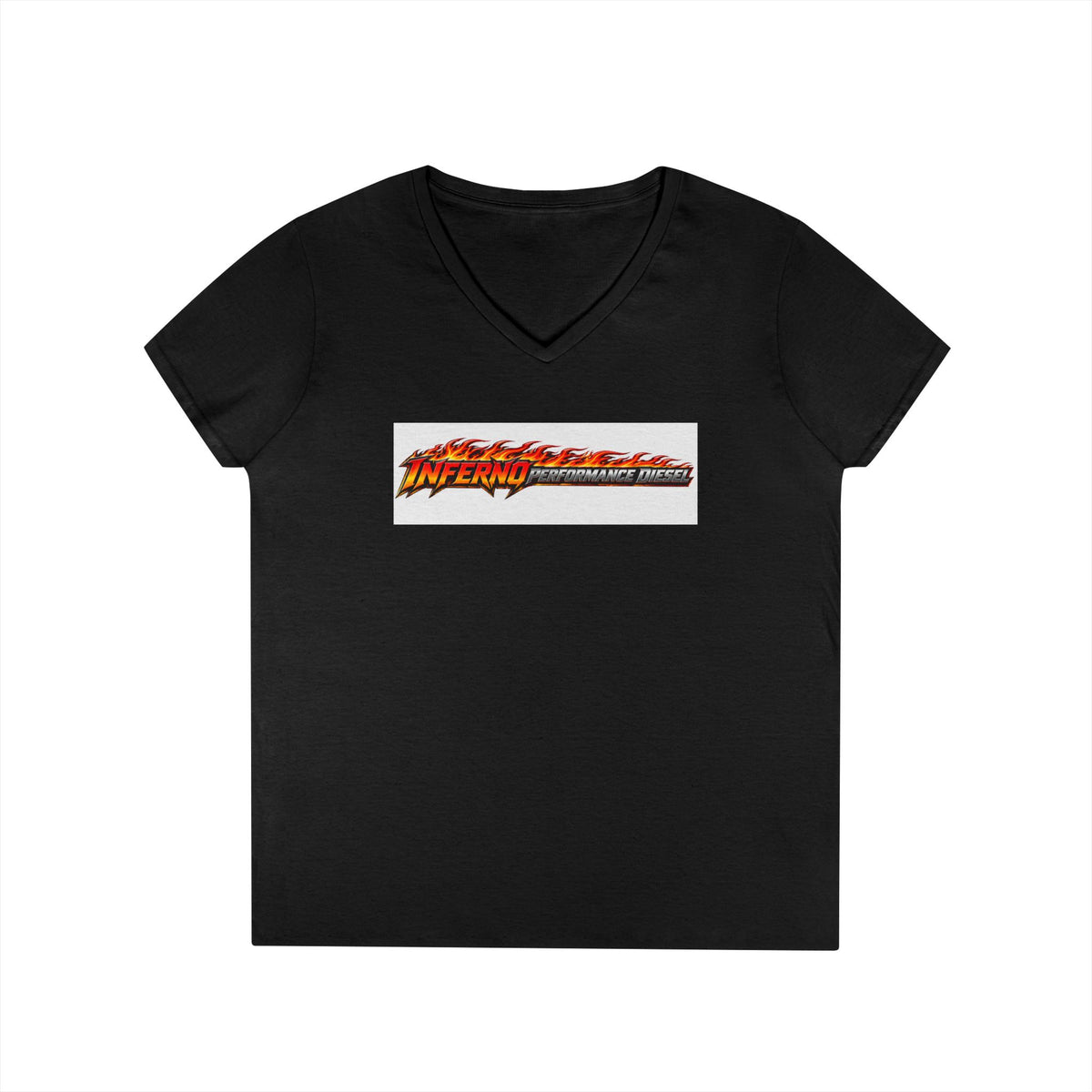 Inferno Racing Ladies' V-Neck T-Shirt — Motorsport Logo Tee
