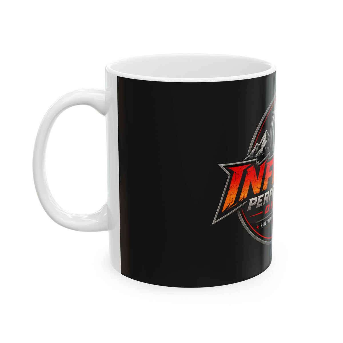 Inferno Performance Diesel Mug – Turbocharger Flame Logo Coffee Cup (11oz/15oz)