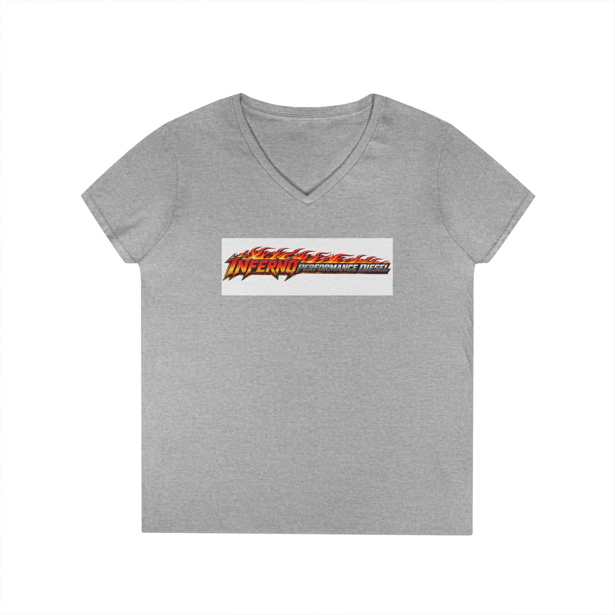 Inferno Racing Ladies' V-Neck T-Shirt — Motorsport Logo Tee