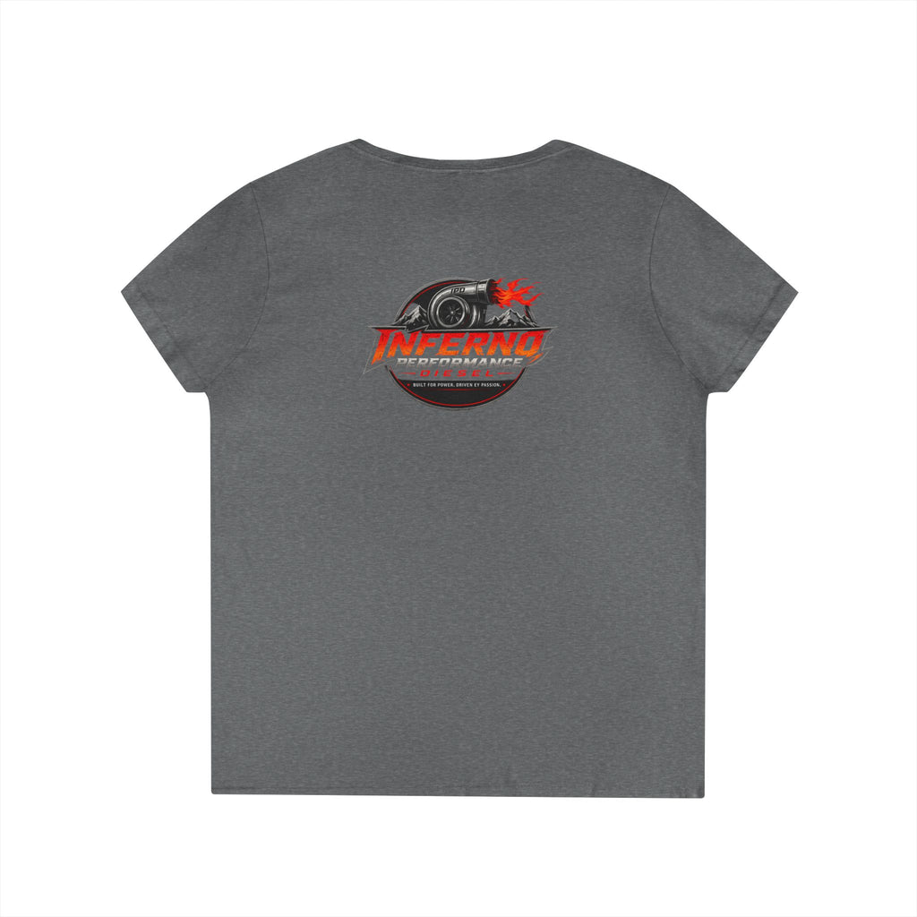 Inferno Racing Ladies' V-Neck T-Shirt — Motorsport Logo Tee