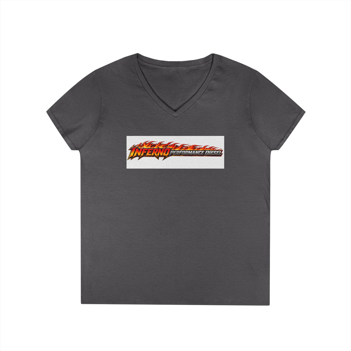 Inferno Racing Ladies' V-Neck T-Shirt — Motorsport Logo Tee