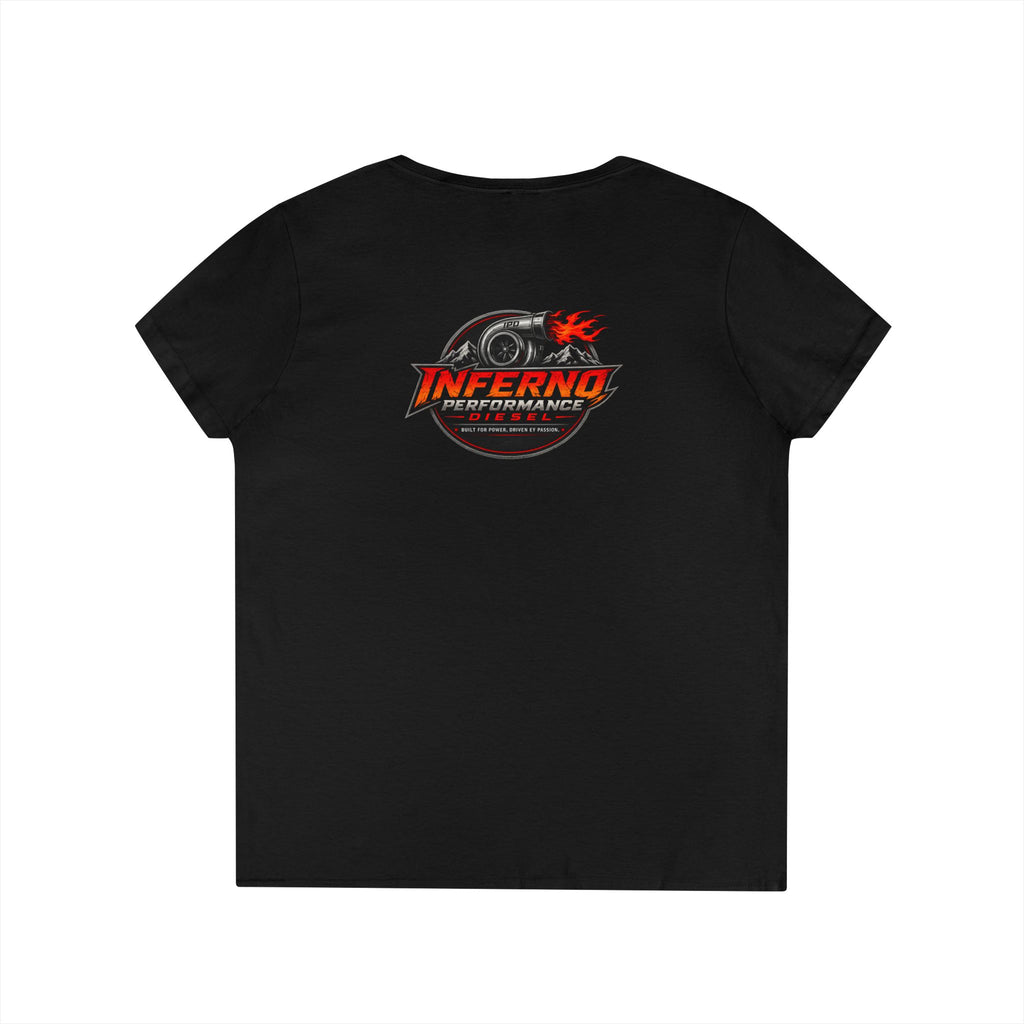 Inferno Racing Ladies' V-Neck T-Shirt — Motorsport Logo Tee