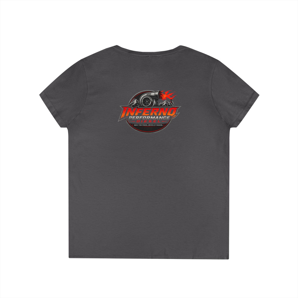 Inferno Racing Ladies' V-Neck T-Shirt — Motorsport Logo Tee