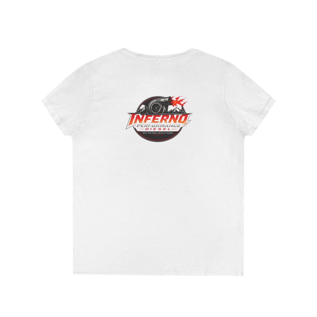 Inferno Racing Ladies' V-Neck T-Shirt — Motorsport Logo Tee