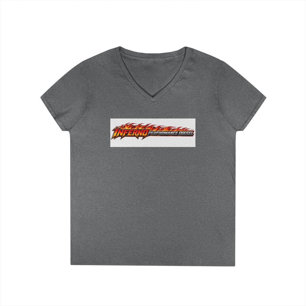 Inferno Racing Ladies' V-Neck T-Shirt — Motorsport Logo Tee